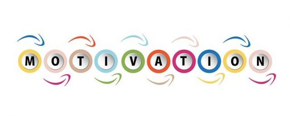 motivation written in different colored circles with arrows pointing from one circle to the next